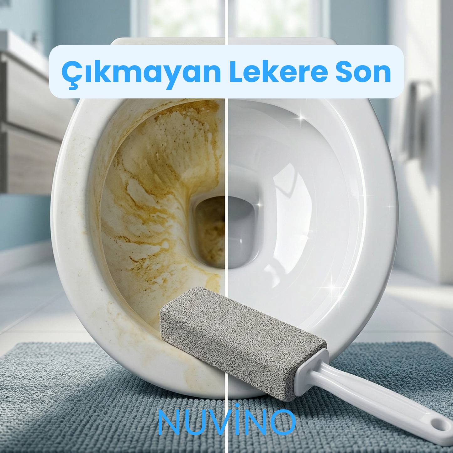 Nuvino™ Temizlik Taşı | Çıkmayan Kireç ve Lekelere Son