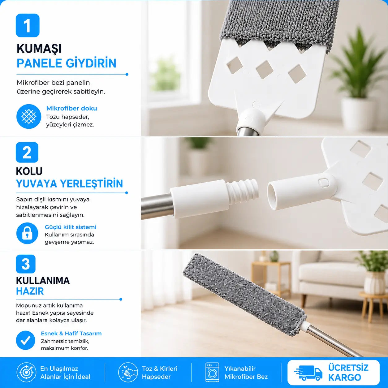 Nuvino™ Dip Köşe Mop